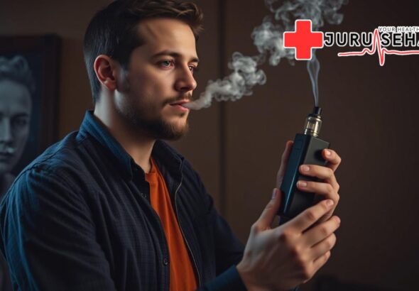 Ilustrasi risiko kesehatan pengguna vape dalam kehidupan seharihari