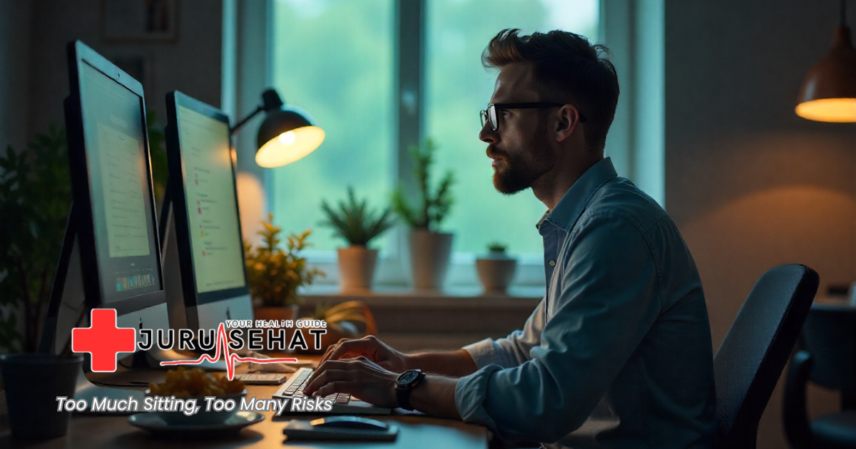 Ilustrasi efek Sedentary Lifestyle terhadap kesehatan tubuh